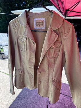 Ruff Hewn Khaki Utility Jacket - Women